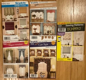 NEW Uncut Simplicity Home Decor Pattern Window Treatment Sewing Sold Separately - Picture 1 of 5