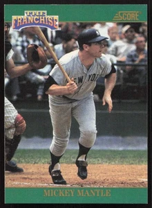 1992 Score #2 Mickey Mantle New York Yankees HOF NO RESERVE! THE FRANCHISE - Picture 1 of 2