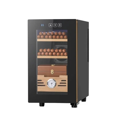 Uimoso 23L Electric Cigar Humidor Cabinet w/Temperature Control for 150 Cigars - Image 1 of 4