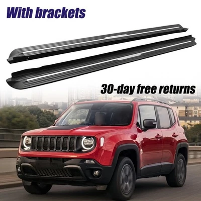 2 piezas estriberas barras Nerf peldaños laterales aptos para Jeep Renegade 2015-2026 Foto 1 de 4