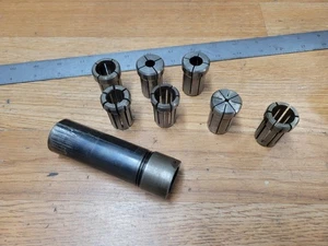 DA 180 COLLET CHUCKS 1 1/4 X 4 " SHANK + COLLETS - Picture 1 of 3