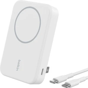 Belkin BoostCharge PRO Magnetische Powerbank  Qi2 15W 10000mAh Stand, Weiß - Bild 1 von 1