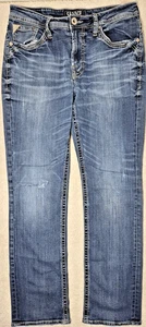 salvage mens jeans 33 R (Buckle) stretchy waist medium blue *see condition Desc* - Picture 1 of 15