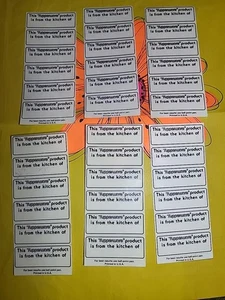 Set Of 6 Cards Of Tupperware "from the kitchen of" stickers. (36 Stickers) - Imagen 1 de 4