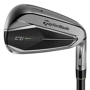 New TaylorMade Golf LH Qi Gunmetal Irons Stiff Flex 5-PW/AW Left Handed - Picture 1 of 3