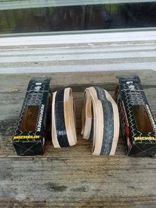 2 Folding Michelin Performer 700x23C Road Bike Bicycle Tires- NOS Vintage - Picture 1 of 5