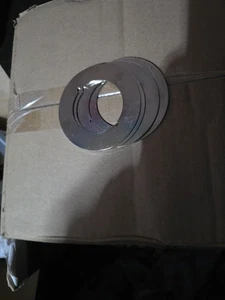 Lotto di 4 finiture per fori porta cromate - Foto 1 di 1