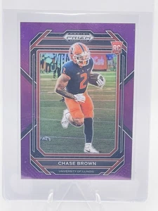 2023 Panini Prizm Draft Picks - Chase Brown #118 Purple Prizm /75 (RC) - Bild 1 von 4