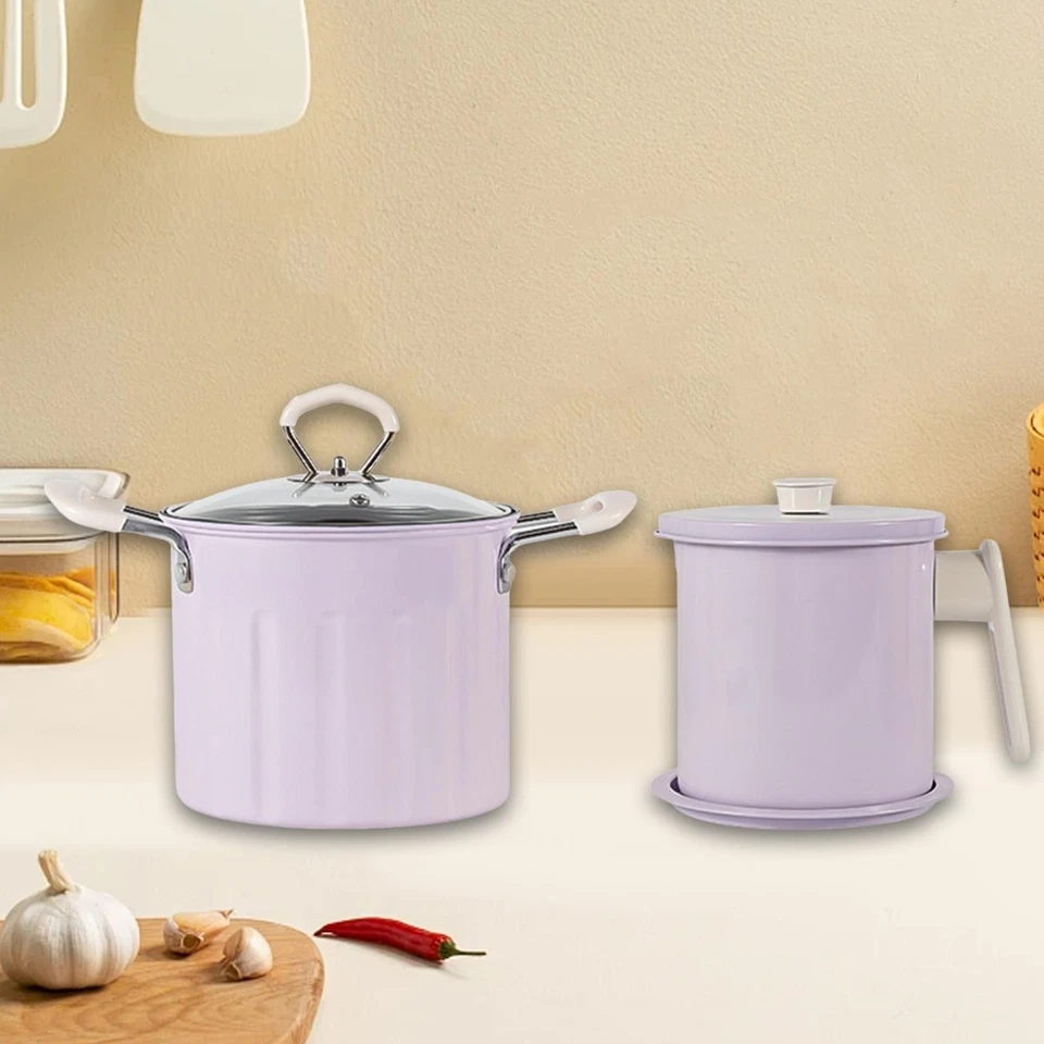 Olla para freír pequeña práctica olla para calentar leche anillos de cebolla freír patatas fritas Foto 1 de 1