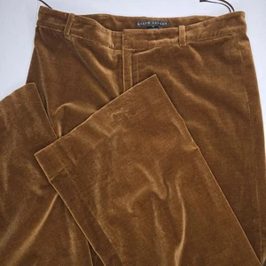 Ralph Lauren Damen Größe 12 Braun Wildleder/Samt Feel Hose-1553 - Bild 1 von 7