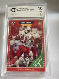 1989 Pro Set Barry Sanders Detroit Lions #494 Rookie Card RC BCCG 10 - Picture 1 of 2