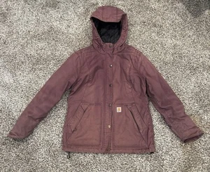 Carhartt Women’s Jacket 102246 Full Swing Quick Duck Small S Dusty Plum - Picture 1 of 21