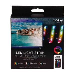 LED LICHTLEISTE mit Fernbedienung, XX Vibe 15 Farben, 39 Zoll - Bild 1 von 1