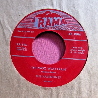 THE VALENTINES - The Woo Woo Train / Why - 45 rpm - Rama 196 Foto 1 de 2
