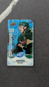 2021-22 UD Ice Hockey Premieres Mini #MI-33 Calen Addison Wild RC Rookie - Picture 1 of 2