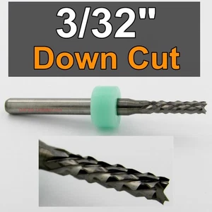 3/32 Zoll x,465 Zoll LOC Down Cut Router - Diamantnuten - Vollhartmetall CNC R178 - Bild 1 von 5