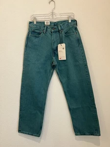 Levis Baggy Strong Jeans Green Men 29x30 Loose Fit Thick Skateboarding Y2K 90s - Picture 1 of 16