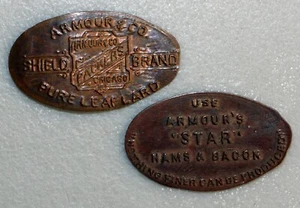 1901 Pan-Am Expo Torre Eléctrica / Armadura & Co / Artes Liberales Alargadas 2 Monedas - Imagen 1 de 7
