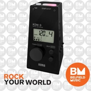 Korg KDM-3 Digital Metronome Black Digital KDM3 - New Version of KDM2 - BM - Picture 1 of 4