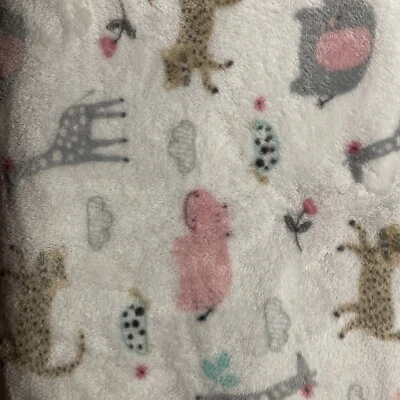 MANTA BEBÉ PATO GANSO ROSA SELVA HIPOPÓTAMO JIRAFA NUBES TIGRE (B7) Foto 1 de 3