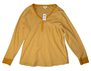 Style & Co Women's Knit Long-Sleeve V-Neck 1/4 Button-Up Pullover Orange Sz 3X - Picture 1 of 12
