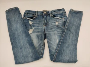 Mudd Juniors flex stretch distressed jegging low rise size 5 - Picture 1 of 13