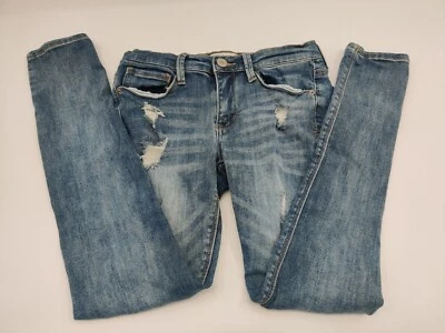 Mudd Juniors Flex Stretch Distressed Jegging tiro bajo talla 5 Foto 1 de 4