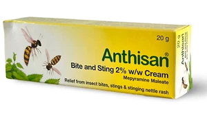 Anthisan Bite & Sting Cream 20g -Triple Action Against Pain and Itching - - Picture 1 of 7
