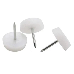 30 Pcs Furniture Feet Nail Nylon Chair Glides Sliders Round Head 18 X 5 Mm Chair - Picture 1 of 3