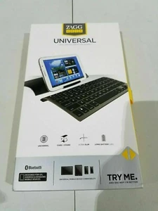 ZAGG Universal Wireless Bluetooth Tablet Tastatur und Ständer-schwarz UR - Bild 1 von 3
