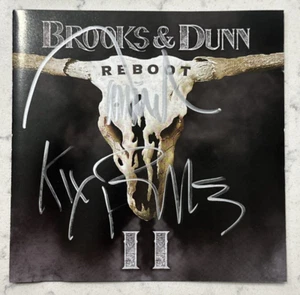 🔥Brooks & Dunn Reboot II LIMITED AUTOGRAPHED SIGNED CD Cover IN HAND NEW! - Picture 1 of 4