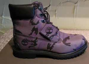 NEW TIMBERLAND PREMIUM WOMEN'S 6" BOOTS BLACK CAMO IRIDESC SIZE 7 - Picture 1 of 8