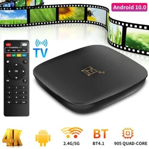 Smart TV Box Ultra HD Video Media Player 2.4/5G Hz WIFI 4K Bluetooth Set Top Box - Picture 1 of 11