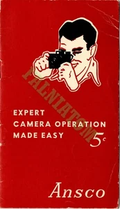 Vintage 1949 Ansco Expert Camera Operation Made Easy Manual (16 pages) - Picture 1 of 1