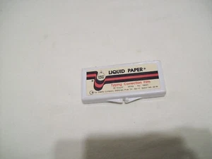 Vintage Liquid Paper Typing Correction Film 144-01 box has all 30 sheets tabs - Picture 1 of 3