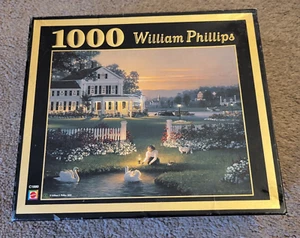 William Phillips Puzzle Abendlied 1000 Teile Schwäne Mattel 2004 Neu im Karton - Bild 1 von 4