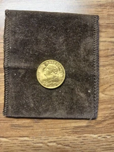 Vintage 1935 L-B Switzerland 20 Francs Gold Coin Swiss Helvetia - Picture 1 of 4