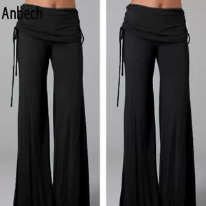 New hot selling loose flared pants, popular wide leg long pants for women - Picture 1 of 31