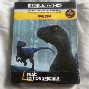 JURASSIC WORLD 3 DOMINATION STEELBOOK FNAC 4K UHD BLURAY SEALED - Picture 1 of 4