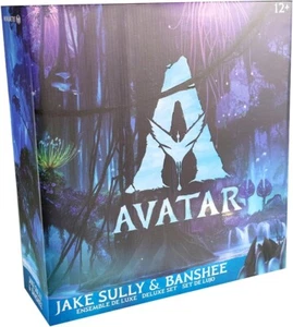 McFarlane Toys Disney Avatar Deluxe Action Figure Set Jake Sully & Mega Banshee - Picture 1 of 9