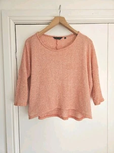 Size 10 Coral Pink Peach Summer Top - Picture 1 of 4