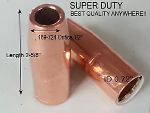 2 x MIG Nozzles 169-724 169724 Recessed-Tip for Miller� M25/M40 Hobart� MIG Guns - Picture 1 of 2