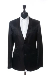 Costume National Black Linen Blend Blazer 40R 22680 - Picture 1 of 6