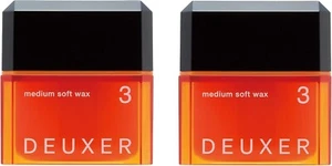 DEUXER medium soft wax 3 Hair Wax 2Pack Set 80g NUMBER THREE - Picture 1 of 5