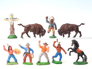 Cowboy indiano DDR - roccia dura bisonti bufalo Roy Ross ++++ figure Ostalgie - Foto 1 di 17