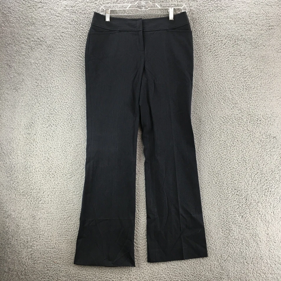 Галоген Taylor Fit Bootcut брюки платье брюки женщин 4 серый средний подъем повседневный молнии - Изображение 1 из 4