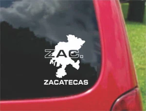 2 (PCS) Zacatecas Mexico Outline Map Stickers Decals 20 Colors To Choose From - Bild 1 von 2