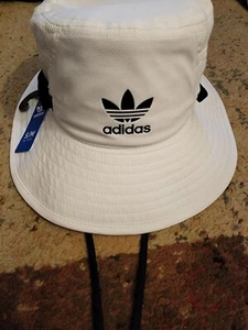 Adidas Fischerhut Polyester Weiß Schwarz Spannschnur Atmungsaktiv Camping... - Bild 1 von 6