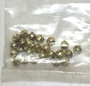 Jingle Bells 6mm metal gold 24count miniatures Christmas crafts jewelry NOS - Picture 1 of 4