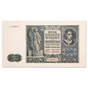 Pologne - billet 50 zlotych 1941 - Emilie Plater - NEUF (UNC) - P.102 - Foto 1 di 2